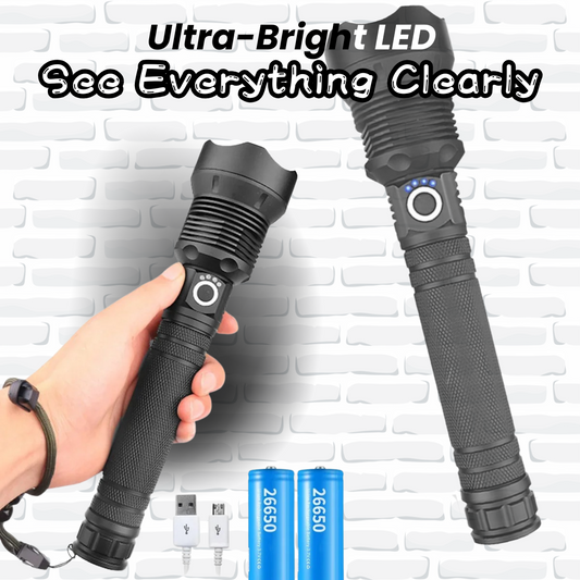 High-Powered LED Flashlight – Bright, Durable & Reliable!