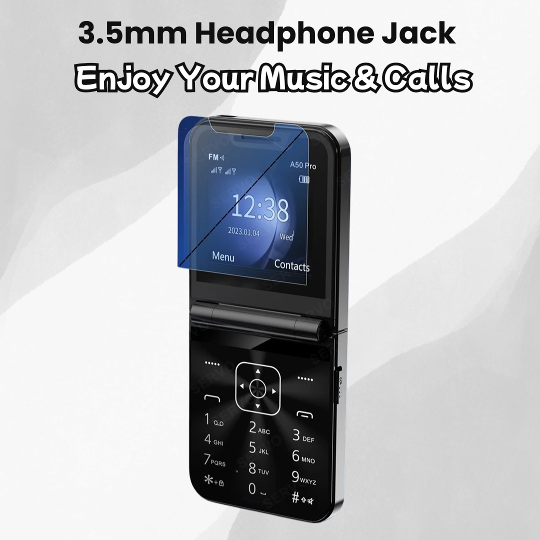 A50 Pro Flip Phone – Classic Flip, Modern Features!