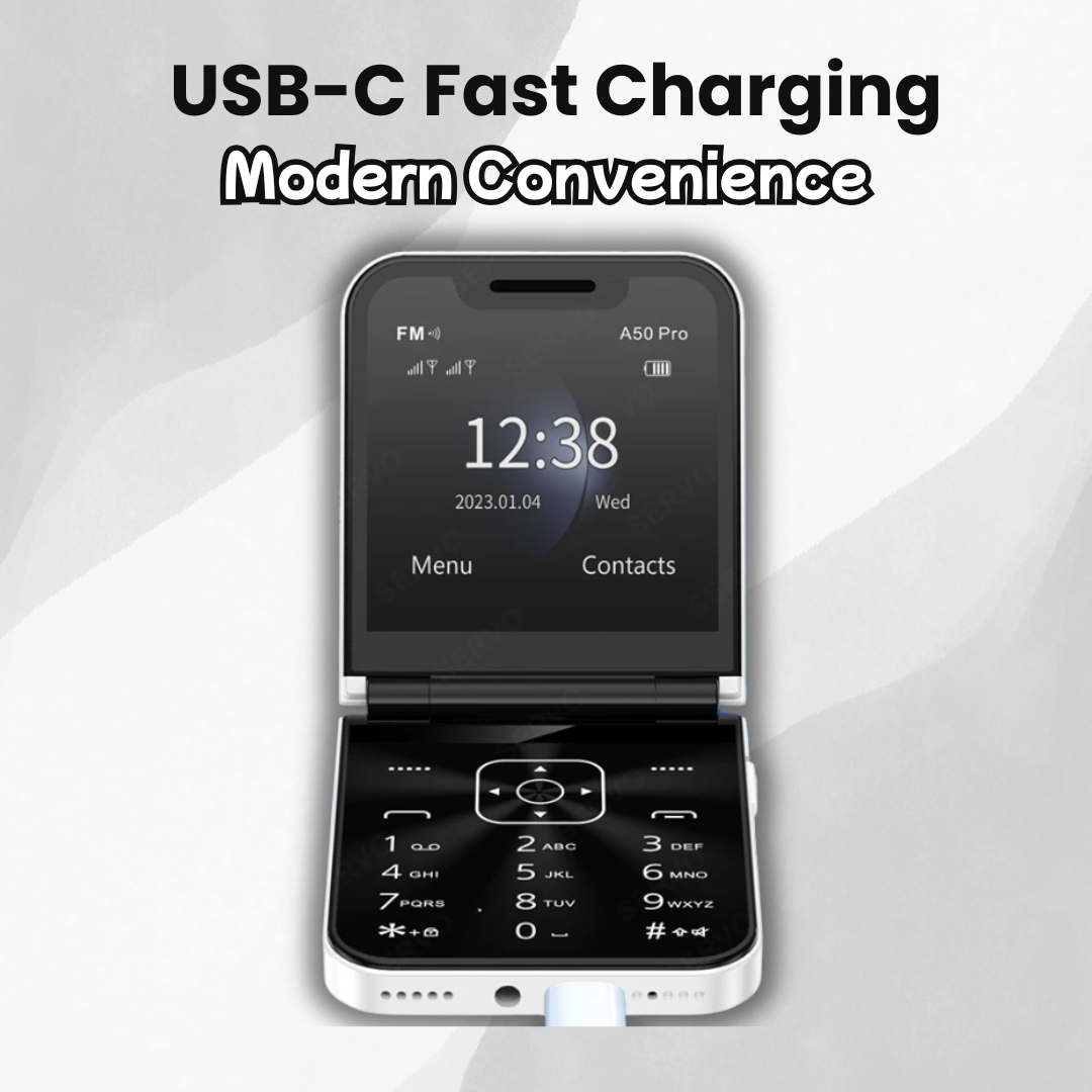 A50 Pro Flip Phone – Classic Flip, Modern Features!
