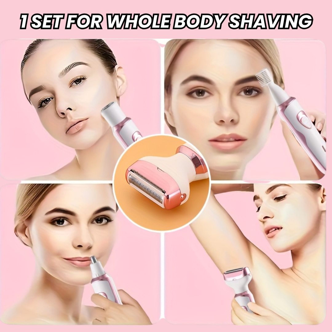 GlowTrim™ 4-in-1 Women's Rechargeable Grooming Kit