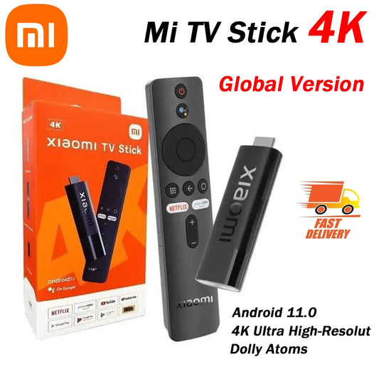 Xiaomi® TV Stick Global Version 4K Android 11 Portable Streaming Media