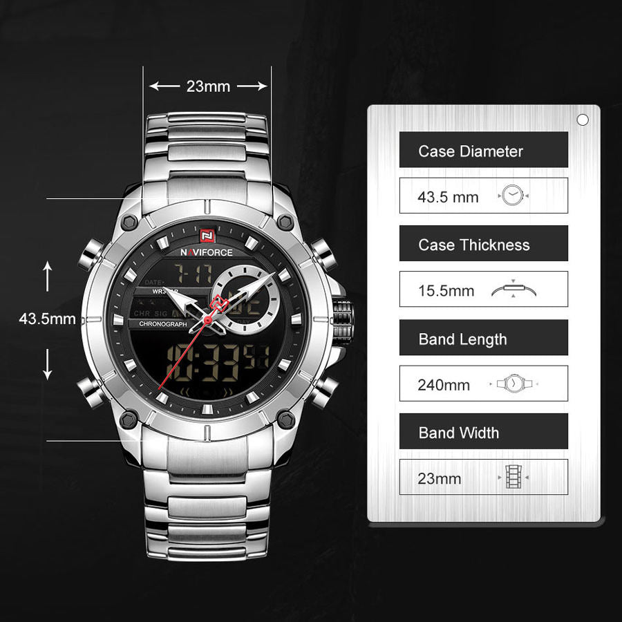 NAVIFORCE Dual Display Watch