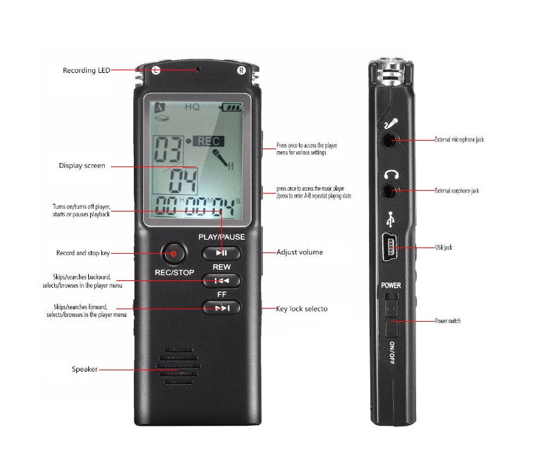 Professional USB Voice Recorder