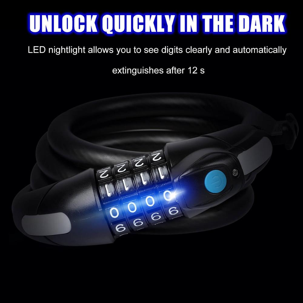 BIKE LED ANTI THEFT PASSWORD LOCK