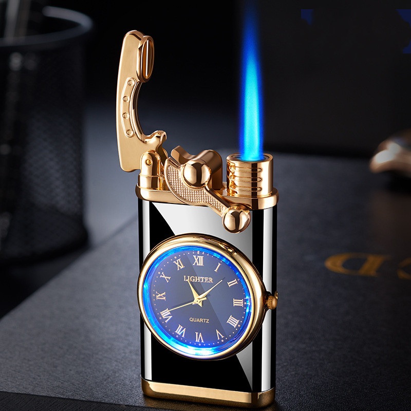 Rocker Arm Automatic Ignition Lighter Digital Watch
