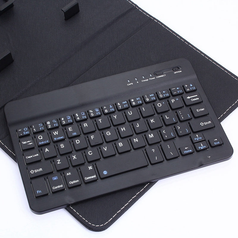 Portable PU Leather Wireless Keyboard Case