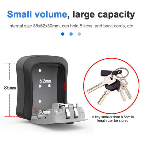 4-Digit wall-mounted key storage security lock