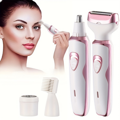 GlowTrim™ 4-in-1 Women's Rechargeable Grooming Kit