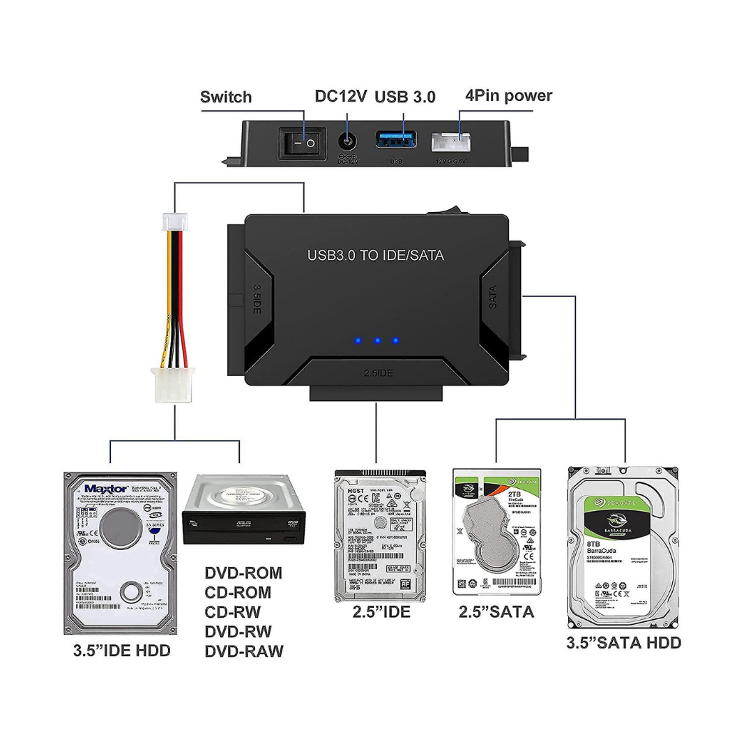 USB 3.0 to Sata & IDE Adapter