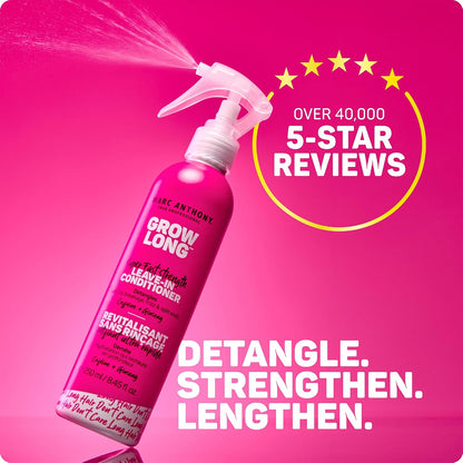 Marc Anthony, Grow Long, Super Fast Strength, Leave-in Conditioner, Caffeine + Ginseng, 8.4 fl oz (250 ml)