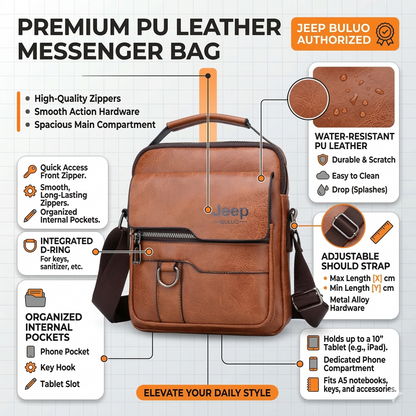 JEEP® Luxury Brand Men Crossbody HandBags