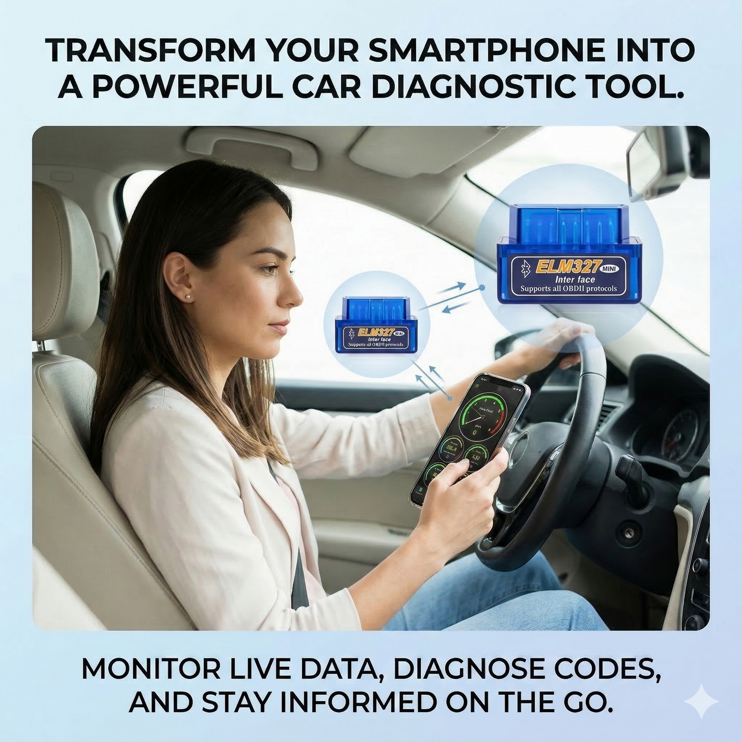 Car Diagnostic Scanner compatible with all OBD2 Scanner Code