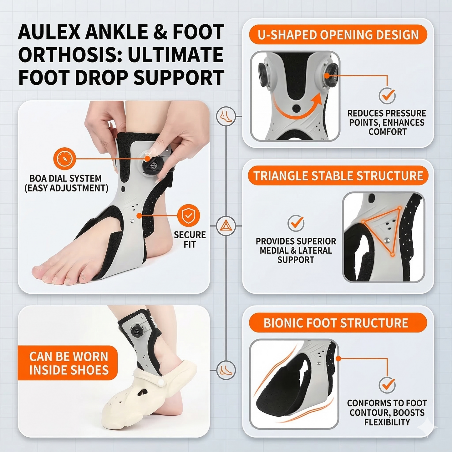 Adjustable Ankle Correction Brace – Stabilize, Align & Recover Faster