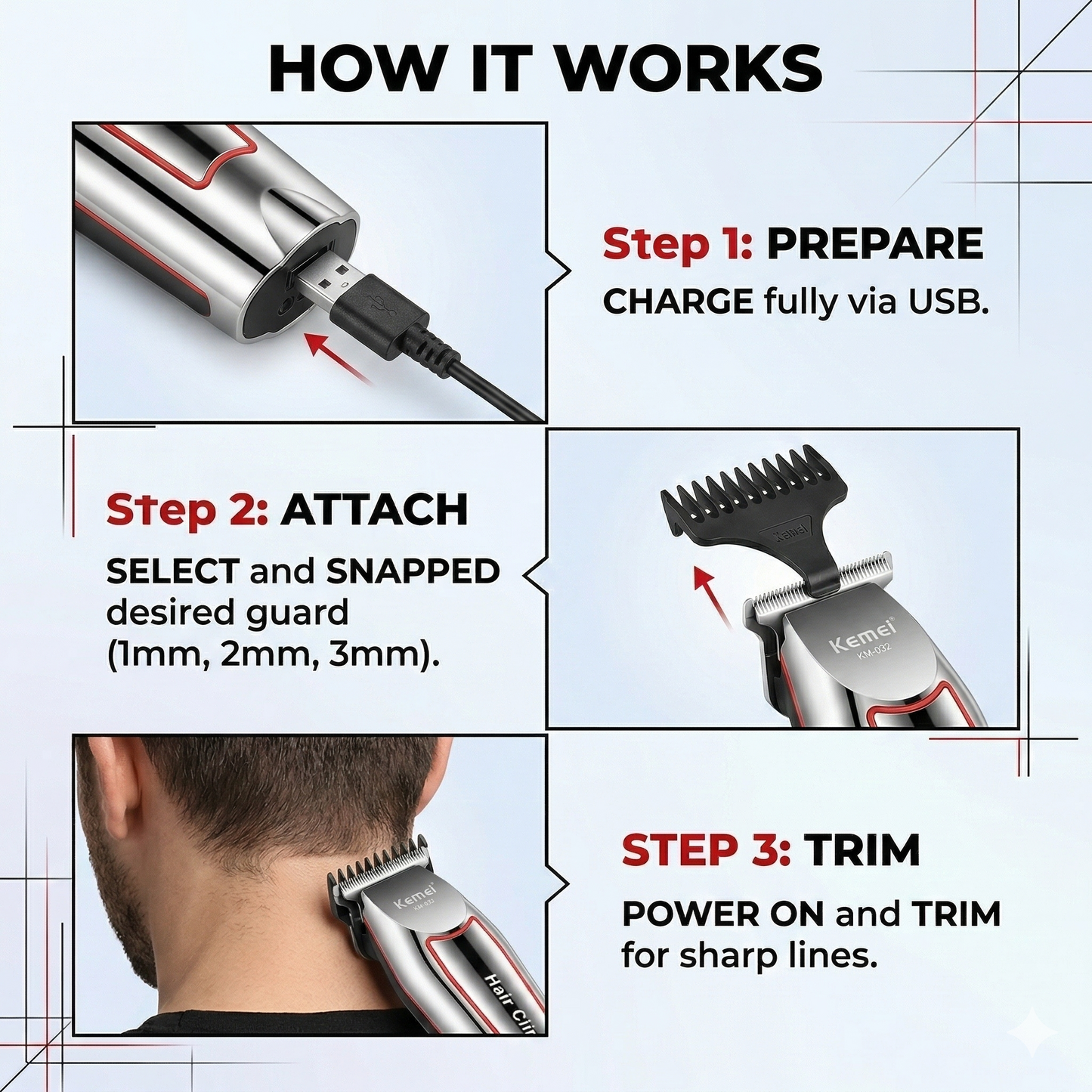 Professional Hair Trimmer Pro - Precision Cutting for Every Style