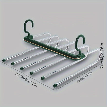 SmartFold™ 5-in-1 Heavy-Duty Pants Hanger