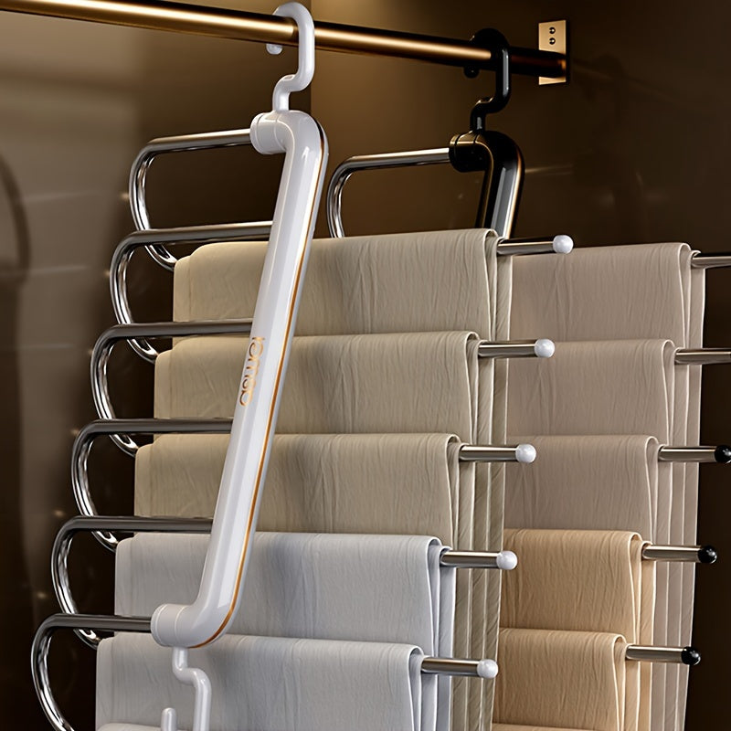 SmartFold™ 5-in-1 Heavy-Duty Pants Hanger