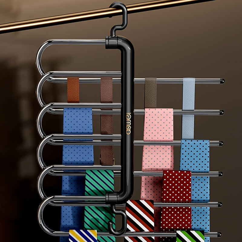 SmartFold™ 5-in-1 Heavy-Duty Pants Hanger