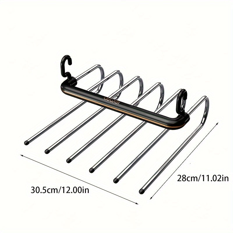 SmartFold™ 5-in-1 Heavy-Duty Pants Hanger