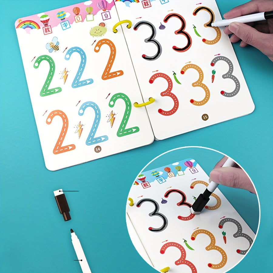 Draw & Learn™ – 122 Pages of Reusable Writing Practice Copybook