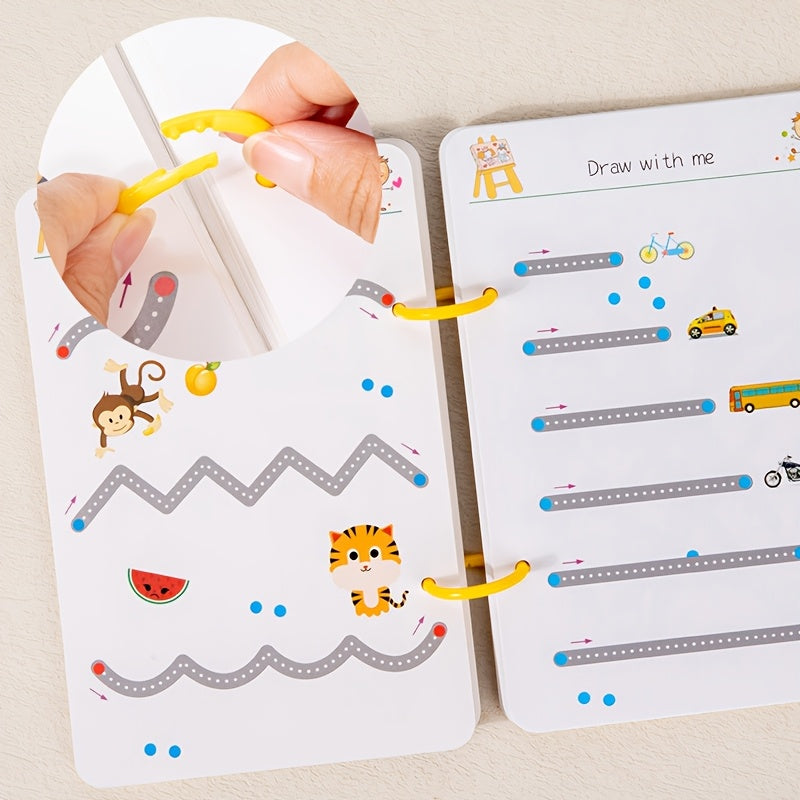 Draw & Learn™ – 122 Pages of Reusable Writing Practice Copybook