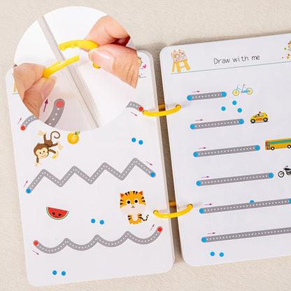 Draw & Learn™ – 122 Pages of Reusable Writing Practice Copybook
