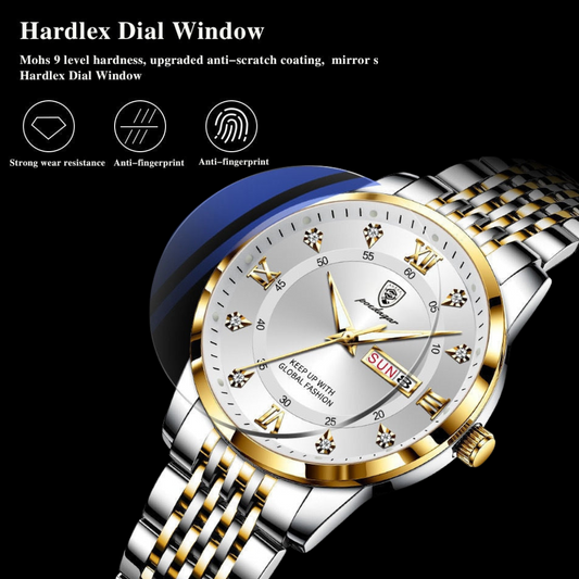 POEDAGAR® Men's Luxury Watch Stainless Steel