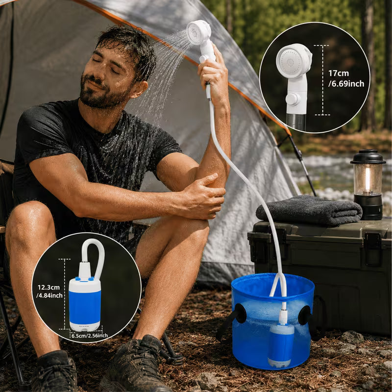 Portable Camping Shower, Turn any spot into a bath !