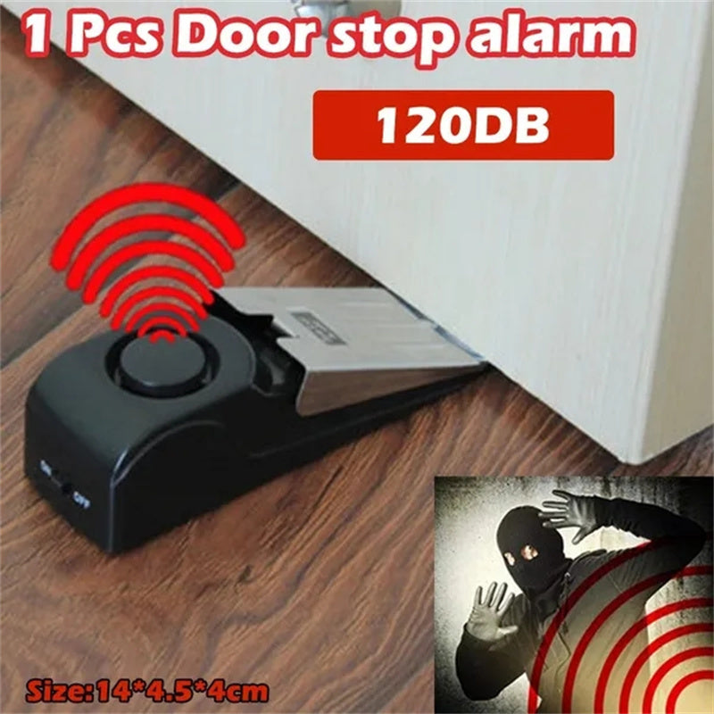 Door stop security alarm 120dB