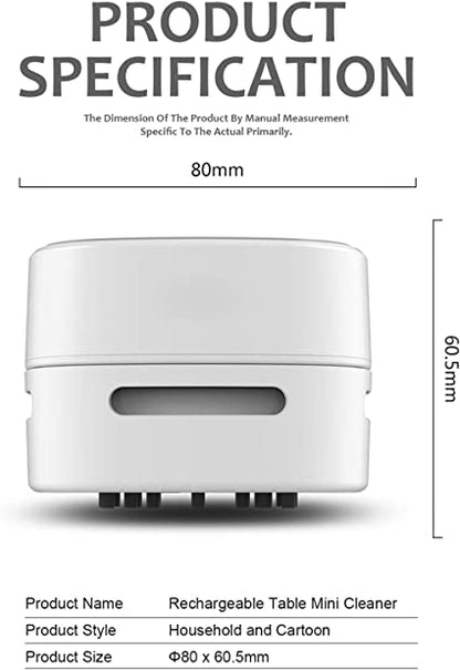 Portable Mini Cordless Desktop Vacuum Cleaner