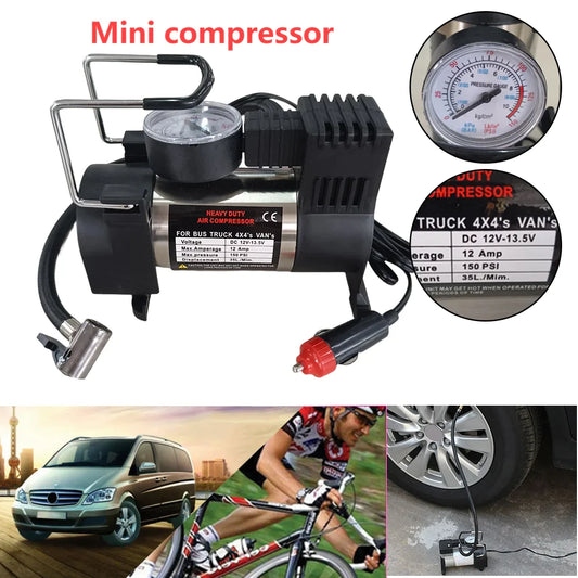 Heavy Duty Car Air Compressor 12V