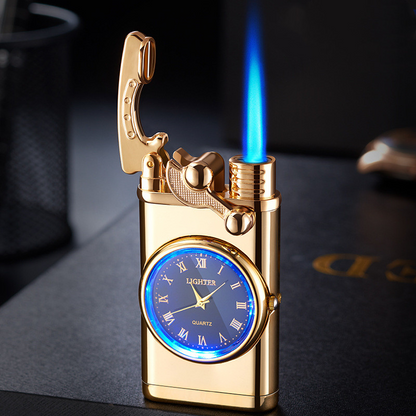 Rocker Arm Automatic Ignition Lighter Digital Watch