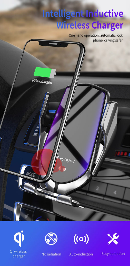 Automatic Clamping Wireless Car Phone Charger