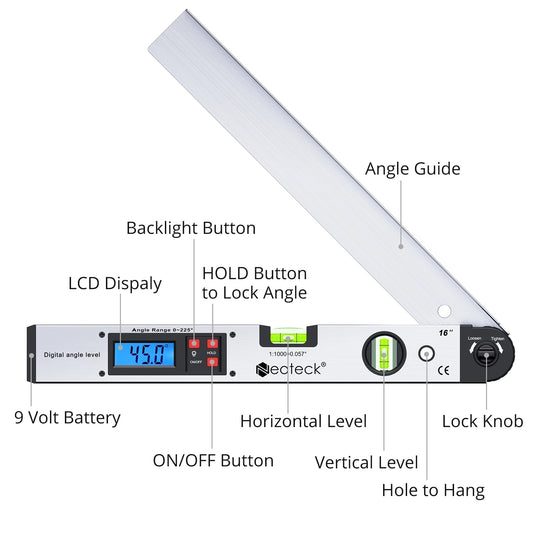 Neoteck® LCD Digital Level Angle Finder