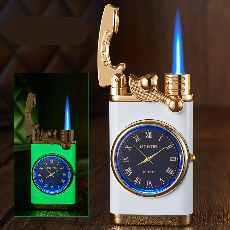 Rocker Arm Automatic Ignition Lighter Digital Watch