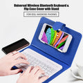 Portable PU Leather Wireless Keyboard Case