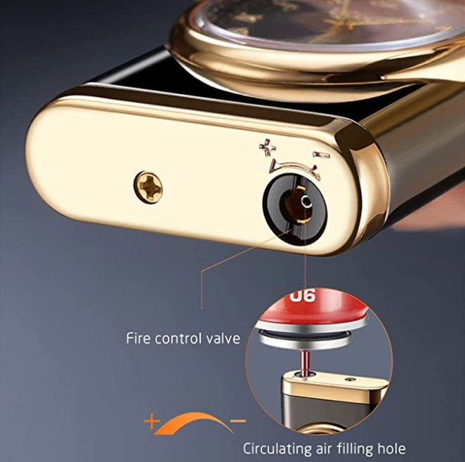 Rocker Arm Automatic Ignition Lighter Digital Watch