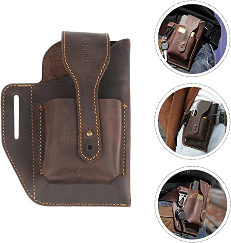 Multifunctional Retro Belt Waist Leather Men's Bag