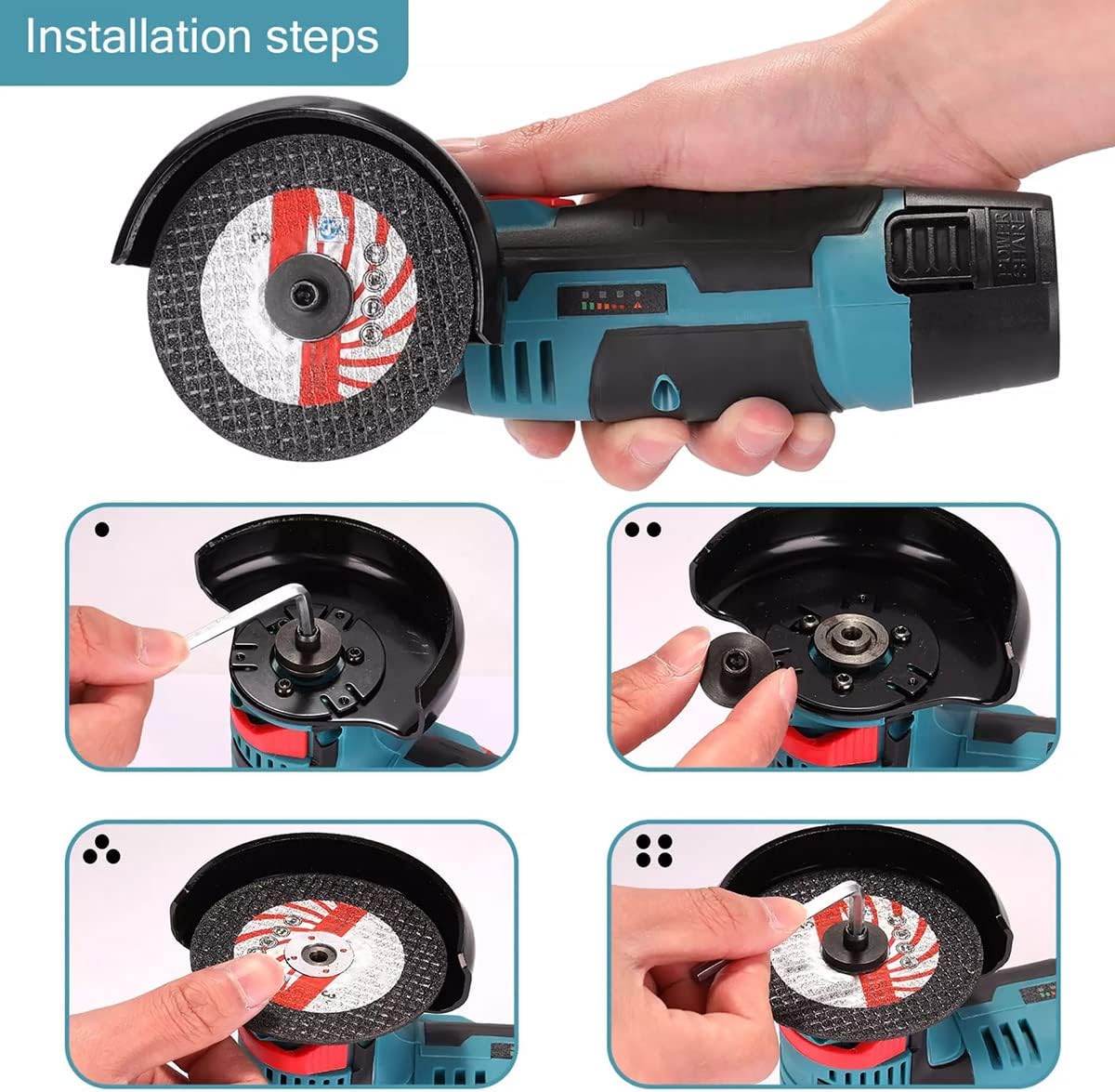 Mini Portable & Rechargeable Angle Grinder