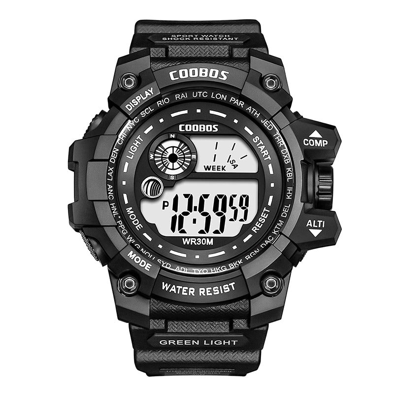 Coobos® Men's LED Luminous Digital Military Wristwatch