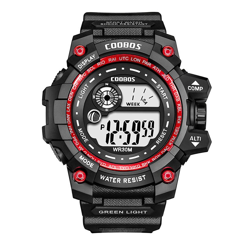 Coobos® Men's LED Luminous Digital Military Wristwatch