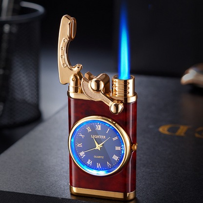 Rocker Arm Automatic Ignition Lighter Digital Watch