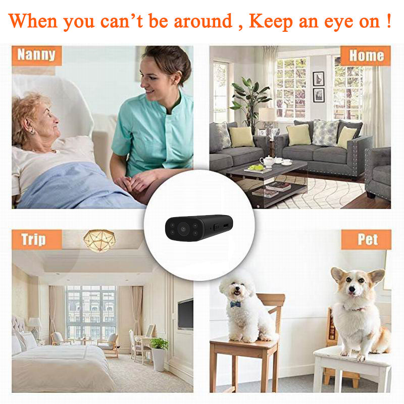 Mini Home Security Camera with Motion Detection