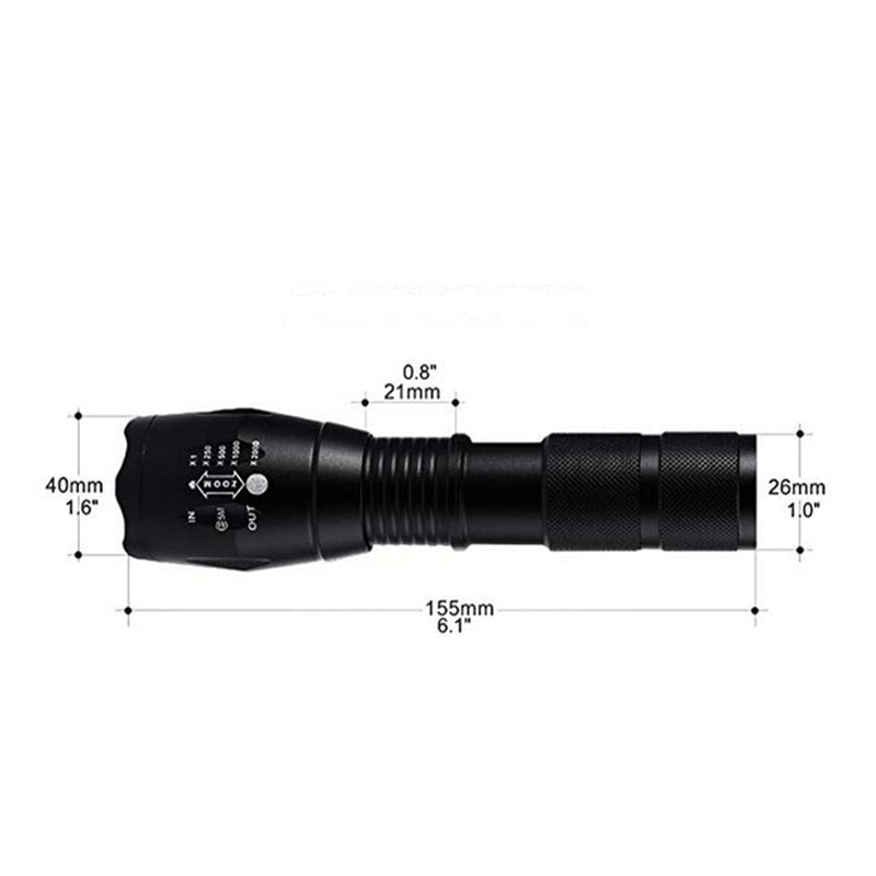 A100 outdoor LED mini flashlight T6