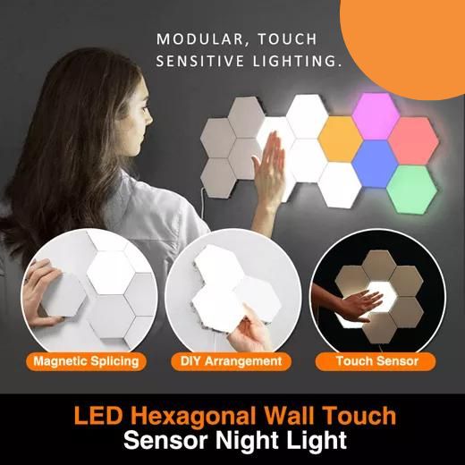Quantum LED Light Touch Sensor Hexagon Light