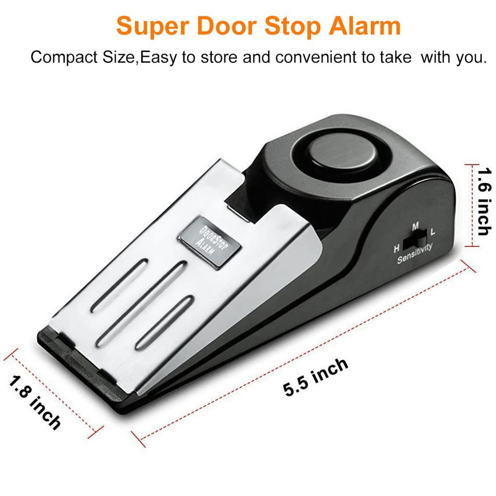 Door stop security alarm 120dB