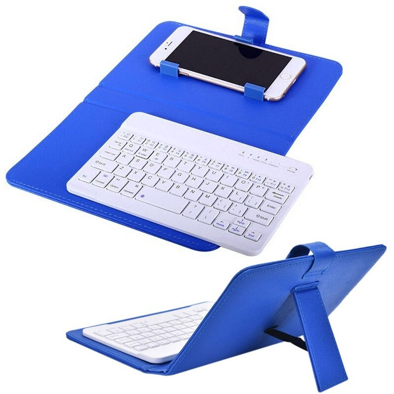 Portable PU Leather Wireless Keyboard Case