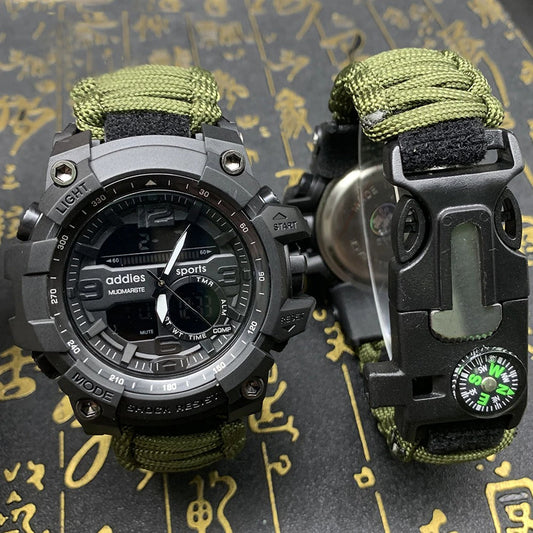 Military Survival Multi-Functional Digital Watch Compass