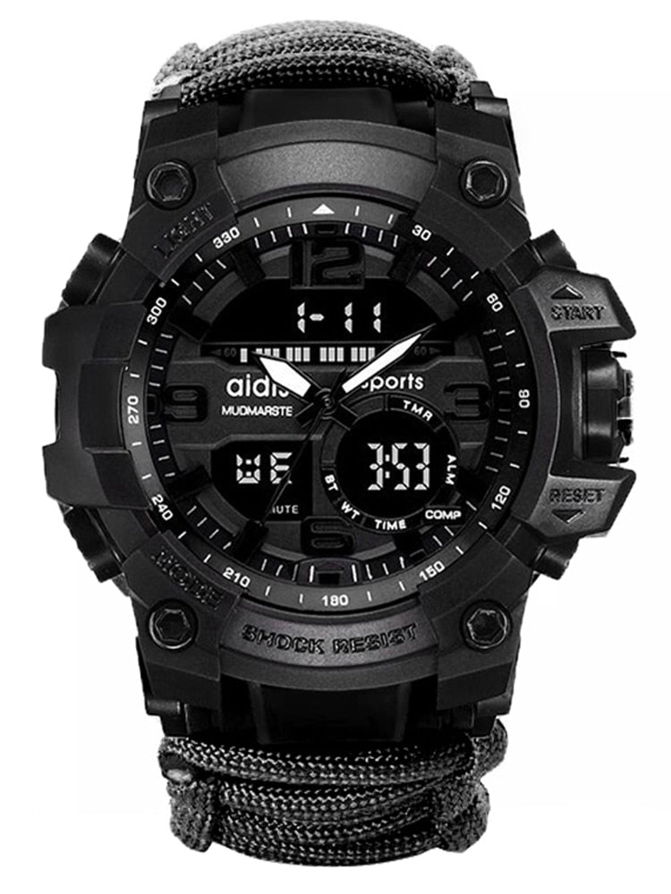 Military Survival Multi-Functional Digital Watch Compass